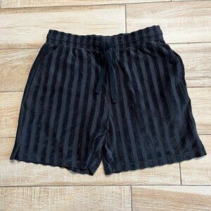 Mens Forever 21 Black Stripe Shorts - M